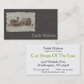 赤いアマン派の納屋及び風車 名刺 (正面/裏面)