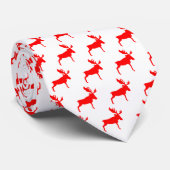 赤いアメリカヘラジカ ネクタイ (ロール)