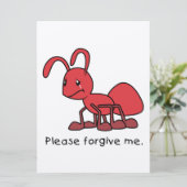 赤いアリのカードで泣きながら謝ります 招待状 (スタンド正面)