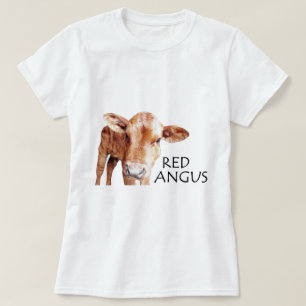 赤いアンガス Tシャツ