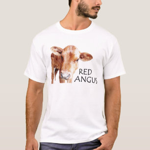 赤いアンガス Tシャツ