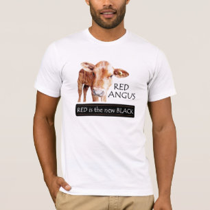 赤いアンガス Tシャツ