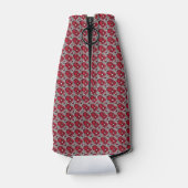 赤いアールデコパターン ボトルクーラー (裏面)