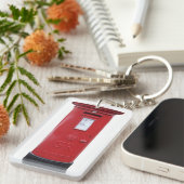 赤いイギリスのポスト箱 キーホルダー (正面右)