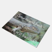 赤いイグアナ ドアマット (アングル)