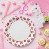 赤いイチゴの果物 16歳の誕生日 ペーパープレート (パーティー)