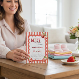 赤いイチゴの「Berry in Love」ベビーシャワー 