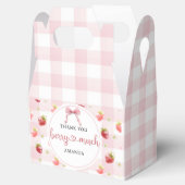 赤いイチゴピンクの格子模様 サンキュー ベリーマッチ フェイバーボックス (オープン)