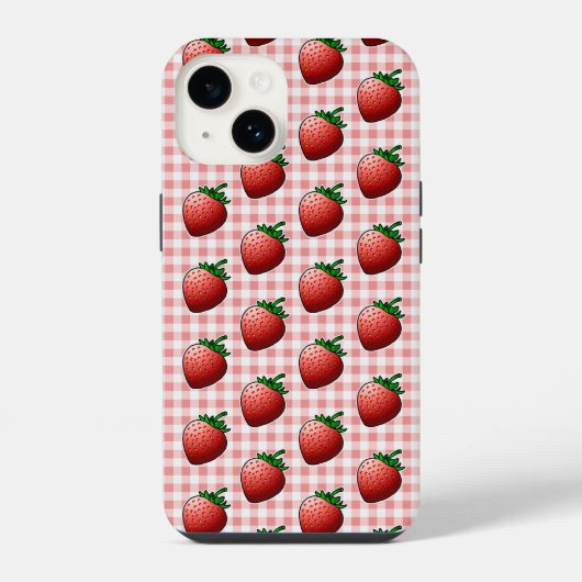 赤いイチゴ iPhoneケース (裏面)