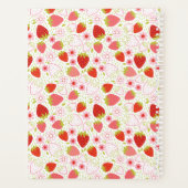 赤いイチパーソナライズされたゴの柄 プランナー手帳 (裏面)