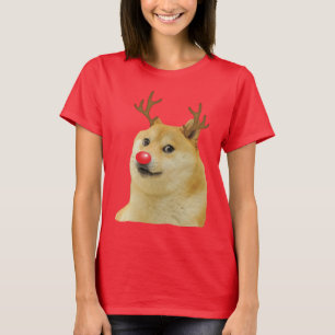 赤いイヌのクリスマス Meme カード Doge Dogright Doggo Tシャツ