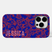 赤いインクシンプルモダン Case-Mate iPhoneケース (裏面 (横))