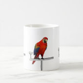 赤いインコ スカーレットマカオ コーヒーマグカップ (中央)