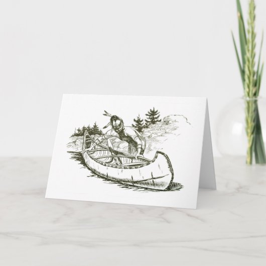 赤いインディアンとカヌー シーズンカード (正面)