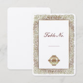 赤いインディアンの結婚式 - プレイシングカード 招待状 (正面/裏面)