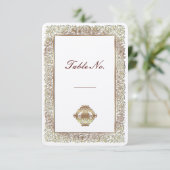 赤いインディアンの結婚式 - プレイシングカード 招待状 (スタンド正面)