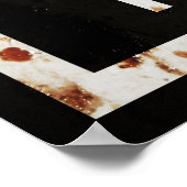 赤いインディアンモーター油ヴィンテージ標識さびれた。 ポスター (角)