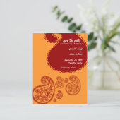 赤いインディアン日付の保存 案内ポストカード (スタンド正面)