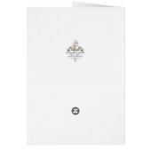 赤いインディアン結婚のカード – テーブル番号カード (裏面)