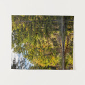 赤いイーグル池の反射 |白い山 タペストリー (正面(横))