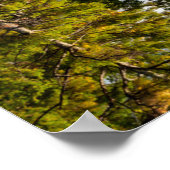 赤いイーグル池の反射 |白い山 ポスター (角)