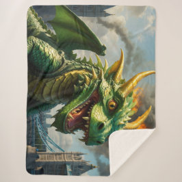 赤いウェールズのドラゴンがロンドンを恐怖に陥れる シェルパブランケット