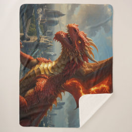 赤いウェールズのドラゴンがロンドンを恐怖に陥れる シェルパブランケット