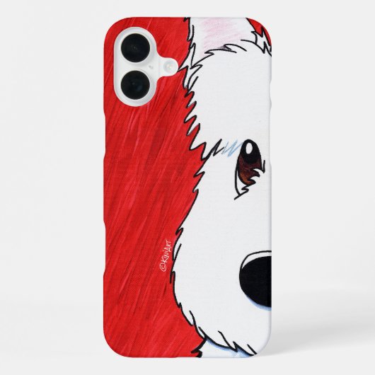 赤いウエスティ iPhoneケース (裏面)