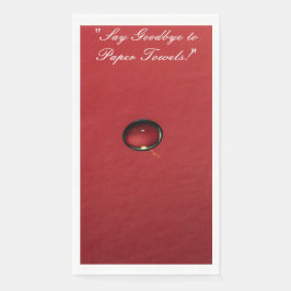 赤いウォータードロップキッチンタオル