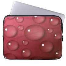 赤いウォータードロップパターン