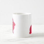 赤いウサギ コーヒーマグカップ (中央)
