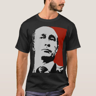 赤いウラジーミル・プーチン Tシャツ