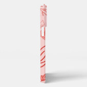 赤いエステティックの壁紙はこちら iPhoneケース (右側面)