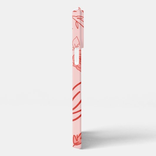 赤いエステティックの壁紙はこちら iPhoneケース (右側面)