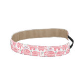 赤いエスニック象のパターン アスレチックヘッドバンド (右)