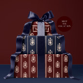 赤いエレガントくるみ割り ラッピングペーパー