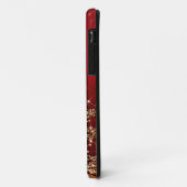 赤いエレガントなクリスマスのきらめくな木 Case-Mate iPhoneケース (裏面/左)