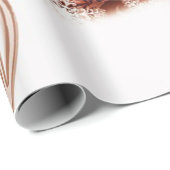 赤いエレガントクリスマスボール、スノーフルーズホリデー ラッピングペーパー (ロールコーナー)