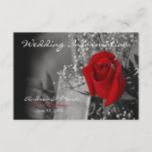 赤いエレガントバラの情報エンクロージャカード エンクロージャーカード (正面)