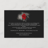 赤いエレガントバラの情報エンクロージャカード エンクロージャーカード (裏面)