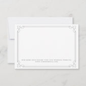 赤いエレガントバラの結婚式の日付カードを保存 セーブザデート (裏面)