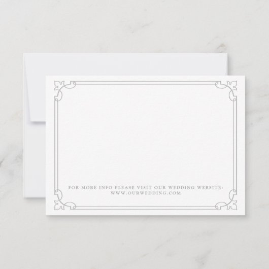 赤いエレガントバラの結婚式の日付カードを保存 セーブザデート (裏面)