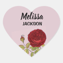 赤いエレガントバラの花