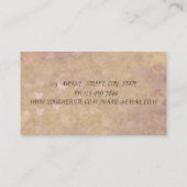 赤いエレガントバラの落ち葉る 名刺 (裏面)