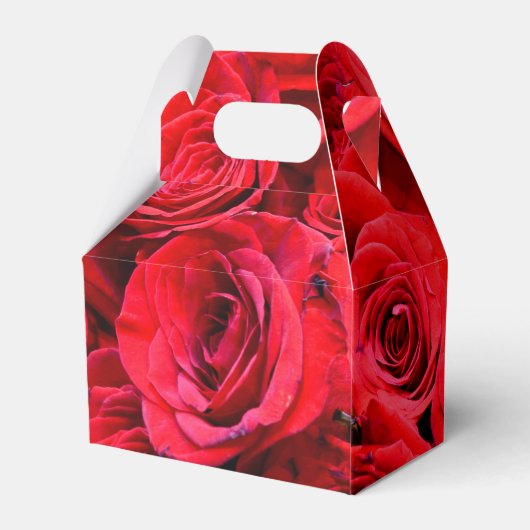 赤いエレガントバラ赤い花フローラ フェイバーボックス (裏面サイド)