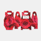 赤いエレガントバラ赤い花フローラ フェイバーボックス (折り畳みなし)