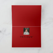 赤いエレガントバラ&インサイドフォトバレンタインデー シーズンカード (内部)