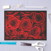 赤いエレガントバラ 薄葉紙 (クラフト)