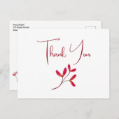 赤いエレガントメ日本のエデの木の種子の水色 ポストカード (正面/裏面)