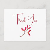 赤いエレガントメ日本のエデの木の種子の水色 ポストカード (正面)